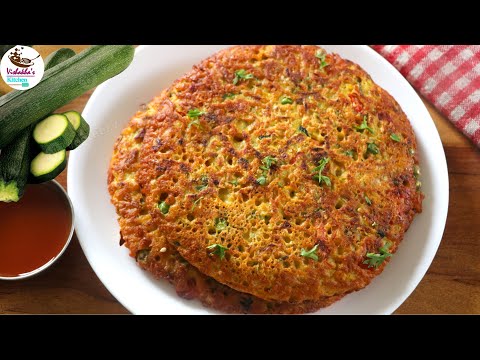 Healthy & Tasty Zucchini Cheela Recipe | Quick Breakfast Idea | Easy Veg Pancake