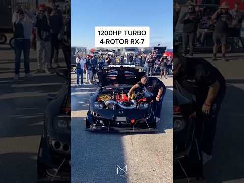 1200HP TURBO 4ROTOR RX-7 #rx7 #Japan #motor #drift #driftcar #beast #monster #shorts #streetracing