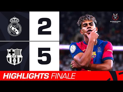 Real Madrid-Barcellona 2-5 | Highlights FINALE Supercoppa di Spagna 2025