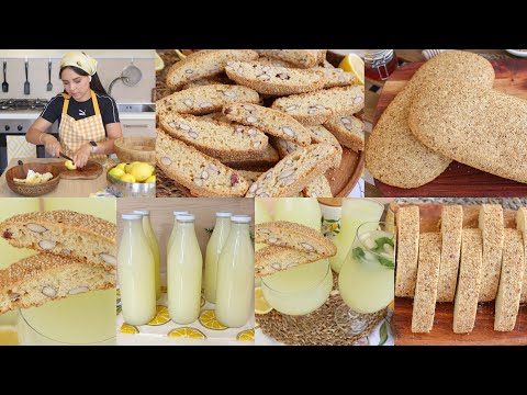 بشكوطو بولو تونسي أو كروكي باللوز والجلجلان بنة أيام زمان مع سيتروناد منعش بالنعناع🍋