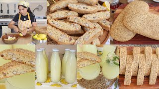 بشكوطو بولو تونسي أو كروكي باللوز والجلجلان بنة أيام زمان مع سيتروناد منعش بالنعناع🍋