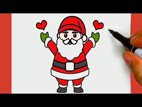 CÓMO DIBUJAR UN LINDO PAPÁ NOEL, PASSO A PASSO,  JACK Dibujos