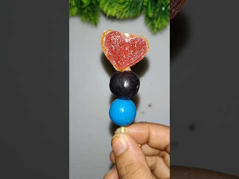 sweet Hearts Pop Fruit Sath Mein 2 Colours Gum Candy Popsicle #shorts#viralvideo