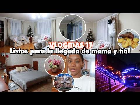 VLOGMAS 17🎅 LISTOS PARA LA LLEGADA DE MI MAMÁ Y MI TÍA🥰 CORTINAS NUEVAS EN EL COMEDOR🛋️ |17 Dic 2024