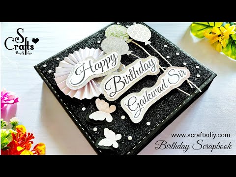 Happy birthday Scrapbook | Handmade | greeting cards Customisable | S Crafts