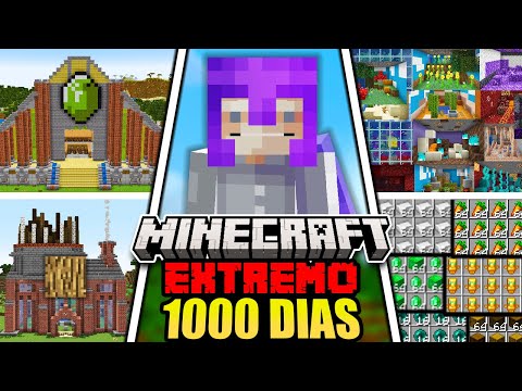Sobreviví 1000 DÍAS en Minecraft Hardcore [PELÍCULA COMPLETA]