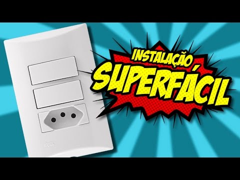 INTERRUPTOR DUPLO COM TOMADA = SUPER FÁCIL  🔧