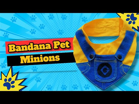 Banana 🍌: Uma Linda Bandana dos Minions para seu Pet