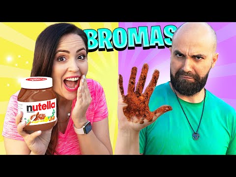 24 Horas Haciendo BROMAS a MI FAMILIA 😂 Sandra Cires Art