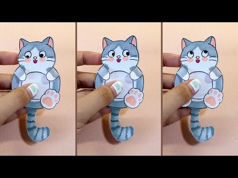 DIY Paper Toy Cute Cat /DIY Paper Craft