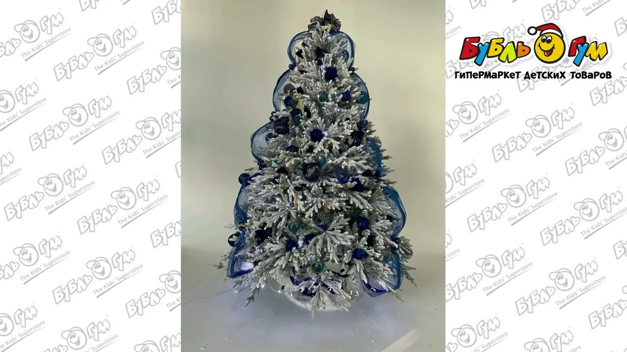 Пихта искусственная заснеженная литая хвоя 210см - видео Пихта искусственная заснеженная литая хвоя 210см - видео