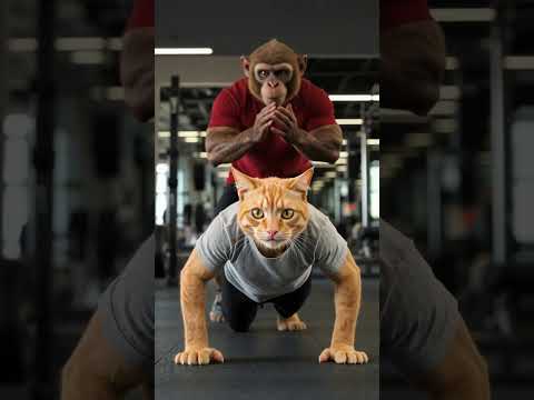 "من الحزن للقوة: رحلة القط 💛🐱… والتغلب على التمساح 💪🐊🔥"#ai #cat #shorts