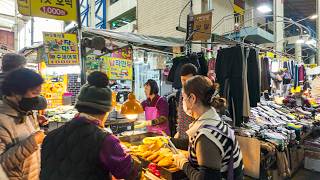 Walking Through Seomun Market, Korea | Street Food & ASMR 4K