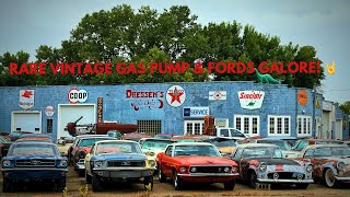 Rare Gas Pump Score & Ford Yard