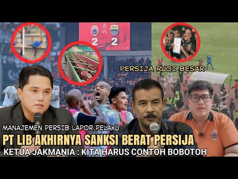 PERSIJA KENA IMBASNYA❗Komdis Tindak Tegas Persija Di Sanksi Ratusan Juta~Jakmania Maaf Ke Persib