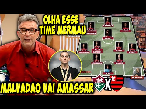 🔥MIDIA BRASILEIRA PALPITAM O FLAXFLU "FILIPE LUIS VAI COM FORÇA MAXIMA" FLUMINENSE X FLAMENGO