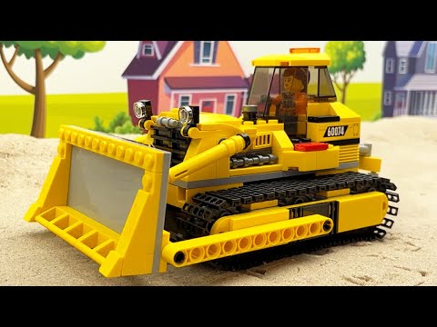 Rescue Construction Vehicles transport Heroes and Police Car | Toys TV