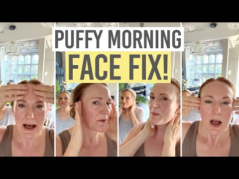 HOW TO FIX A PUFFY FACE IN THE MORNING | FACIAL MASSAGE & EXERCISE 🌤️