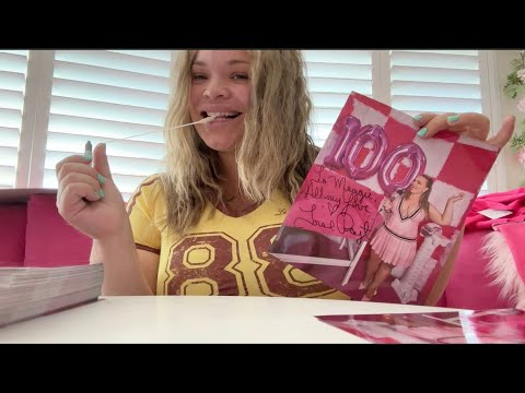 ASMR Gum Chewing + Writing YOUR Names