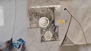 Tile Crack Repair & Tile Hole Mistake Repair | Amazing RESTORATION