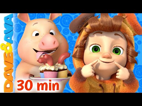🤗 Jack Sprat and More Nursery Rhymes | Farm Animals | Baby Songs by Dave and Ava 🤗