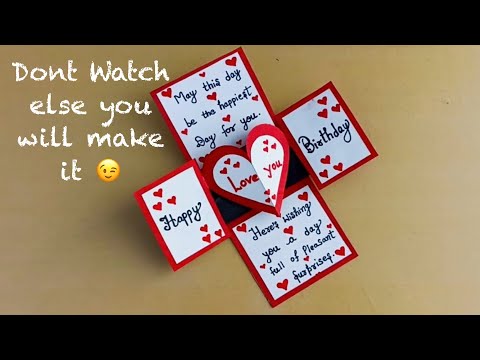 DIY - Happy Birthday Card for loved ones | Anniversary Card