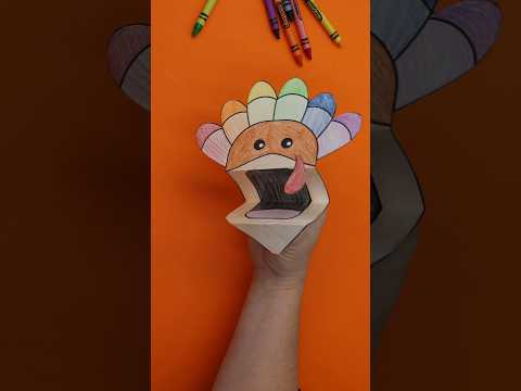 Turkey Puppet 🦃 #shorts #thanksgiving #turkey