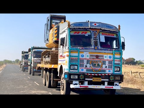 FIRST TIME WORKING | NEW JCB 205 NXT EXCAVATOR WITH TATA 2518 TIPPERS | JCB POCKLANE MACHINE