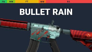 M4A4 Bullet Rain Wear Preview