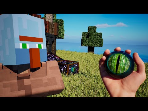 Alien Villager? - Minecraft RTX Animation #minecraft #RTX