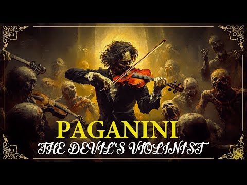 The Devil's Violinist Paganini 🎻👻10 Most Famous Violin Pieces By Paganini - The Devil's Violinist