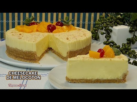 CHEESECAKE DE MELOCOTÓN FÁCIL Y DELICIOSO mejor Imposible