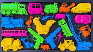 Membersihkan Mainan Mobil Balap, Kereta Api, Truck Molen, Bus Telolet, Tank, Ambulance, Excavator
