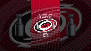 CAROLINA HURRICANES WON STANLEY CUP CHAMPIONS 2006 & 2026