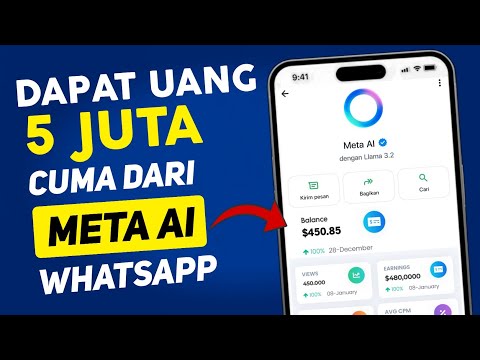 Dapat Uang Gratis 🤑 Dari Meta Ai Whastapp Terbaru 2025 - Cara Menghasilkan Uang Dari Internet