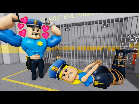 BARRY WOMAN NEEDS HELP? MUSCLE BARRY FALL IN LOVE in BARRY'S PRISON RUN! #roblox #obby