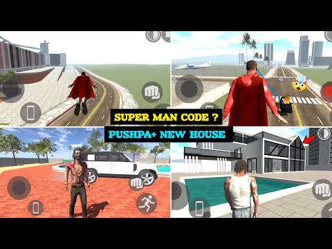 Pushpa+Super Man Code? || indian bike driving 3d || new update indian bike game || new cheat code