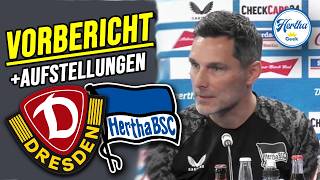 Vorbericht SG Dynamo Dresden - Hertha BSC I Aufstellungen‼️