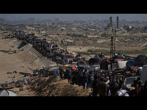 YouTube video thumbnail: 350,000 Palestinians Evacuate Gaza City on First Day of Military Operation, IDF Says