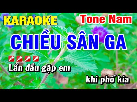 Karaoke Chiều Sân Ga Nhạc Sống Tone Nam 2023 | Hoài Phong Organ