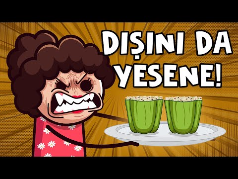 BİBER DOLMASI YEMEK (En Komik Animasyonlar)