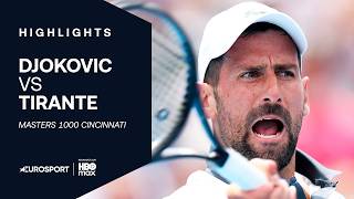 MASTERS 1000 CINCINNATI - SURPRISE ! Djokovic PROCHE DU MALAISE et sorti d'entrée par Tirante