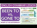 Understanding 'Been to' vs 'Gone to'