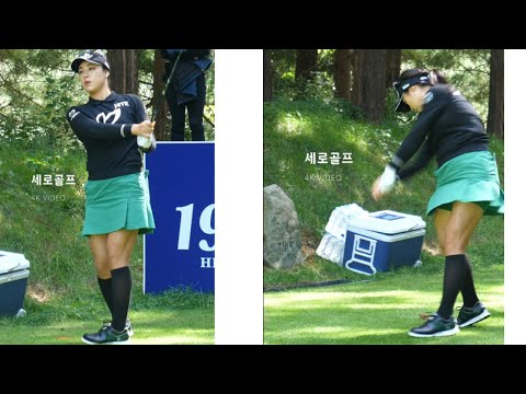 [4K 세로골프TV] 끝없는 매력!!✨✨ KLPGA 윤이나 프로의 빛나는 티샷 #윤이나프로