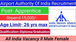 Airport Authority Of India Recruitment 2019