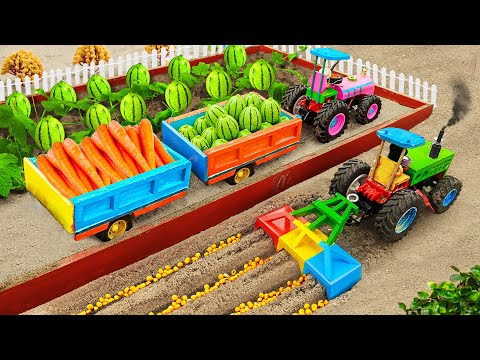 Top diy tractor making mini Rainbow Furrow Plow machine | Construction Vehicles, Road Roller