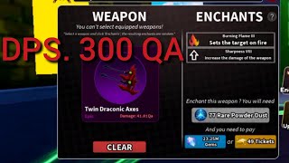 ARISE CROSSOVER. TWIN DRACONIC AXES B RANK WITH 300 QA DPS. EASY N RANK.