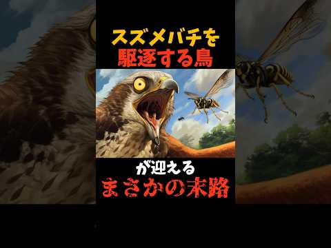 スズメバチ駆逐するハチクマのまさかの末路#shorts