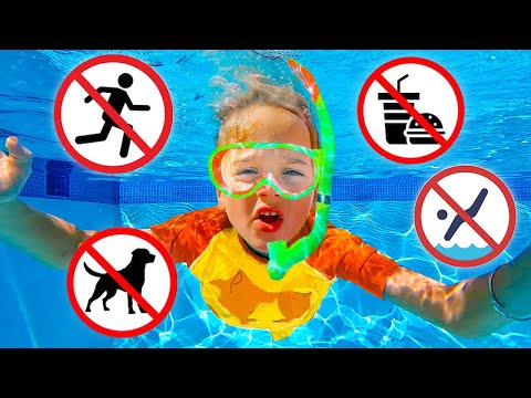 Kids learn safety rules in the pool