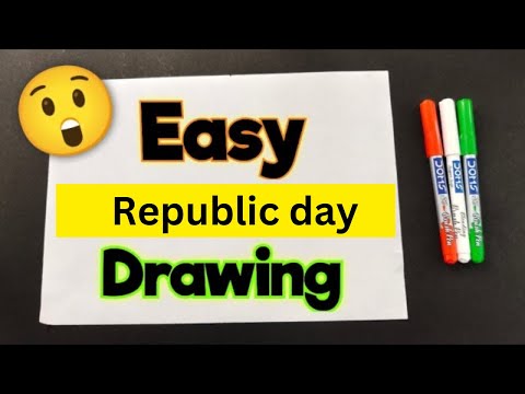 Republic Day Drawing / Republic Day Poster Drawing / How to Draw Republic Day Drawing Easy Steps